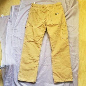 Men's Dickies flannel-lined carpenter pants